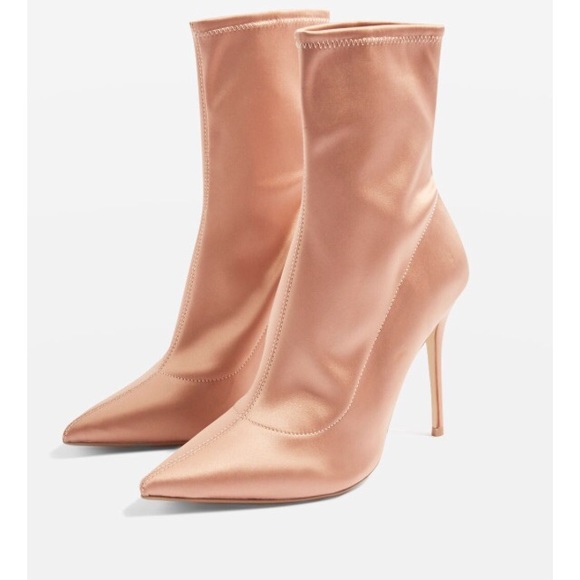Topshop Shoes - NWOB topshop rose gold sock boots 8.5
